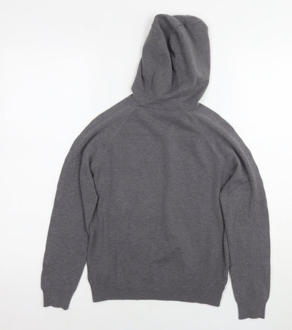 Very Girls Grey Polyester Pullover Hoodie Size 11-12 Years Pullover - Glitter Detail