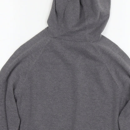 Very Girls Grey Polyester Pullover Hoodie Size 11-12 Years Pullover - Glitter Detail