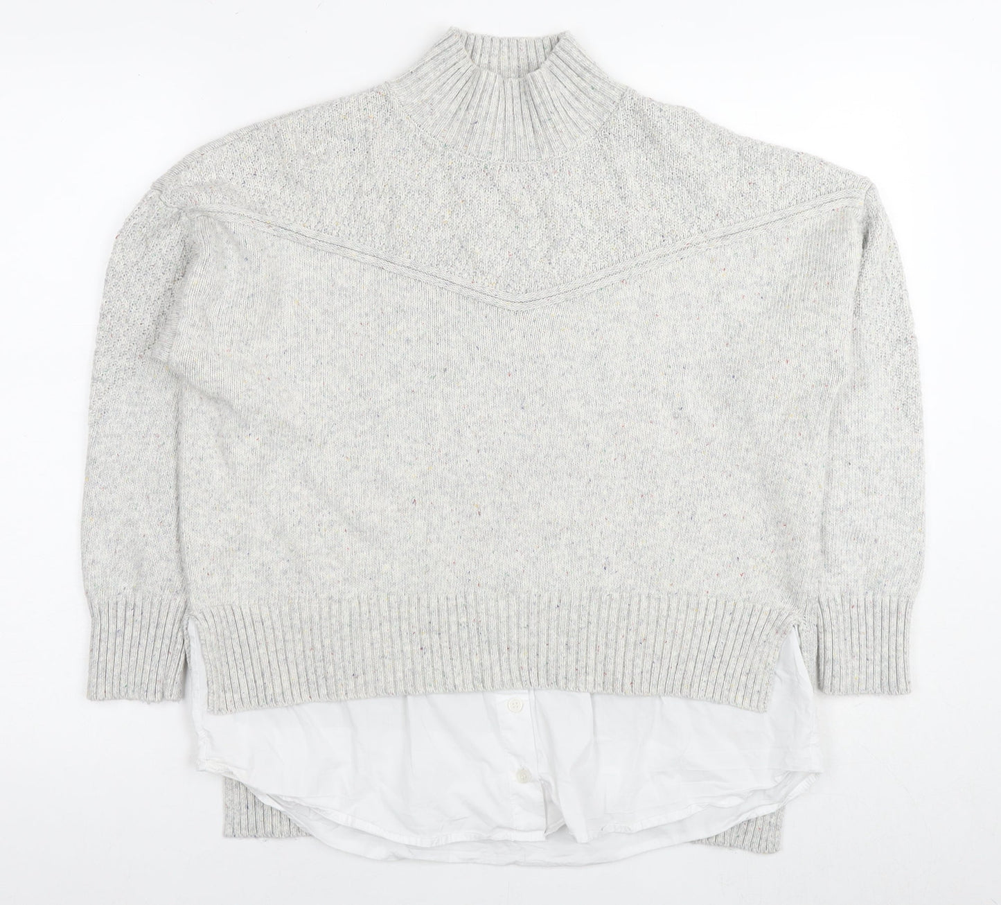 Womens UK Size M NEXT Grey Pullover Jumper
