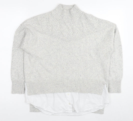 Womens UK Size M NEXT Grey Pullover Jumper