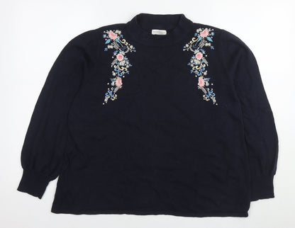 Womens UK Size 16 Monsoon Blue Pullover Jumper