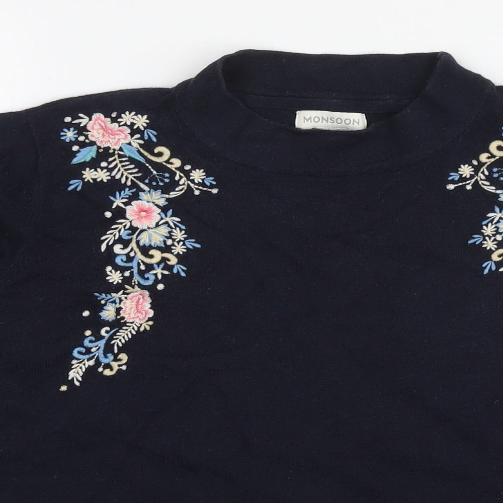 Womens UK Size 16 Monsoon Blue Pullover Jumper