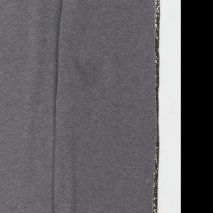 Very Girls Grey Polyester Pedal Pusher Trousers Size 11-12 Years L26 in Regular Pullover - Embellishment Detail