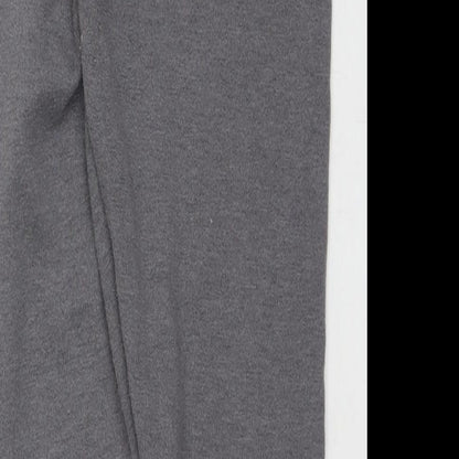 Very Girls Grey Polyester Pedal Pusher Trousers Size 11-12 Years L26 in Regular Pullover - Embellishment Detail