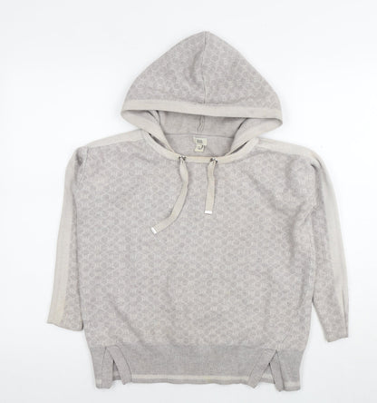 River Island Womens Grey Polyester Pullover Hoodie Size XS Pullover