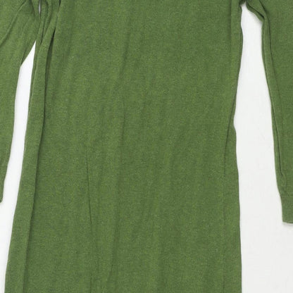Womens UK Size 6 NEXT Green Tunic Jumper