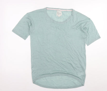 Womens UK Size 10 Mistral Blue Basic T-Shirt
