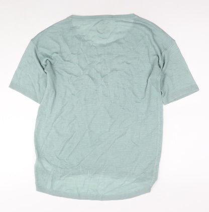 Womens UK Size 10 Mistral Blue Basic T-Shirt