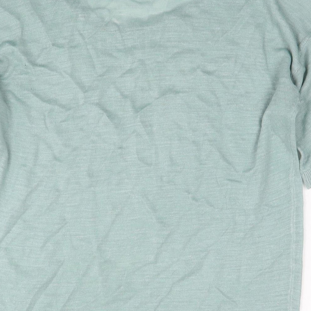 Womens UK Size 10 Mistral Blue Basic T-Shirt