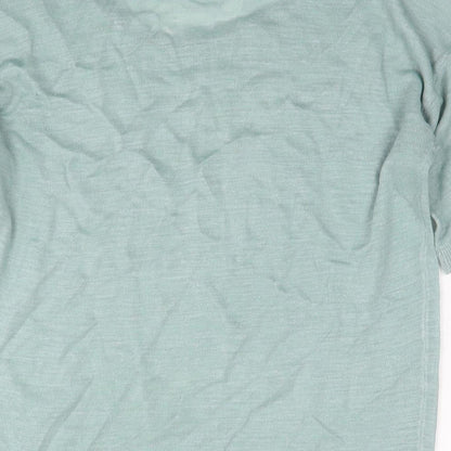 Womens UK Size 10 Mistral Blue Basic T-Shirt