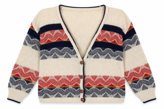 Womens UK Size S Sparkle & Fade Multicoloured Cardigan Jumper
