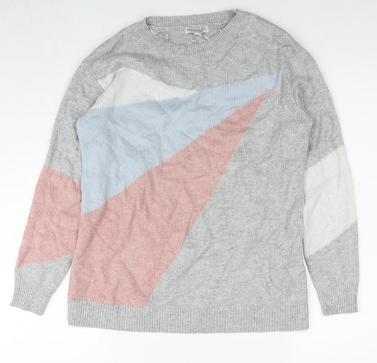 Womens UK Size S Monsoon Grey Pullover Jumper