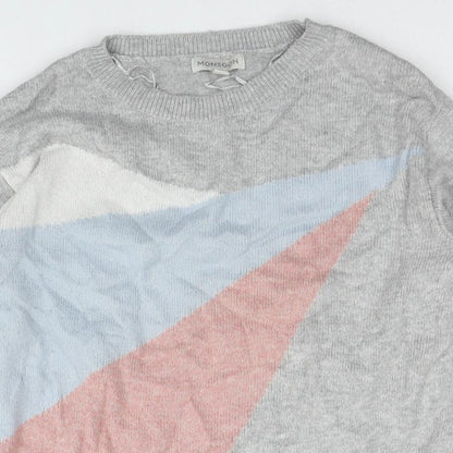 Womens UK Size S Monsoon Grey Pullover Jumper