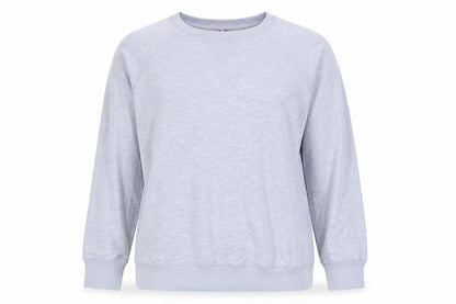 Jaclyn Intimates Womens Blue Round Neck Polyester Pullover Jumper Size M