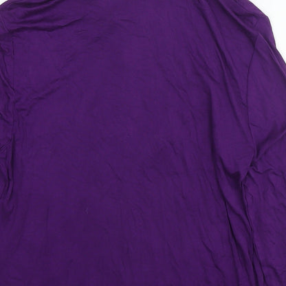 Womens UK Size M Monsoon Purple Basic Button-Up