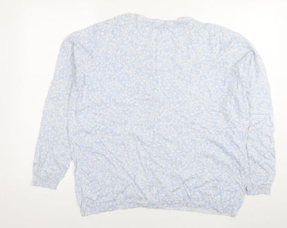 Womens UK Size L Bonmarché Blue Cardigan Jumper