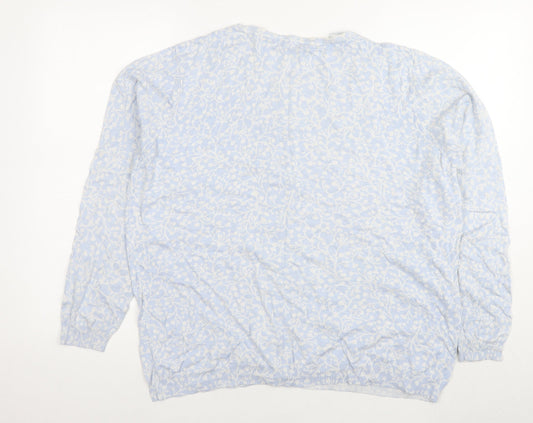 Womens UK Size L Bonmarché Blue Cardigan Jumper