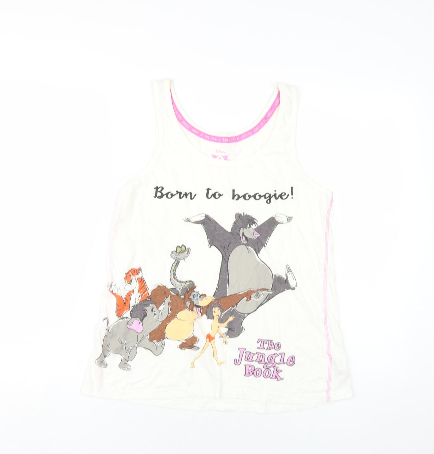 Womens UK Size 6 Disney Ivory Basic Tank