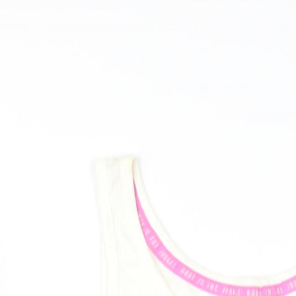 Womens UK Size 6 Disney Ivory Basic Tank