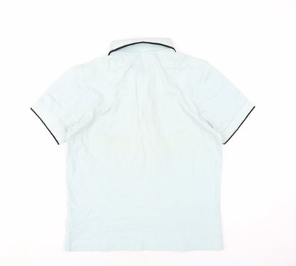 Markus Lupfer Boys Green Cotton Basic Polo Size S Collared Button