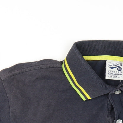 Penn Sports Mens Grey Cotton Polo Size L Collared Button