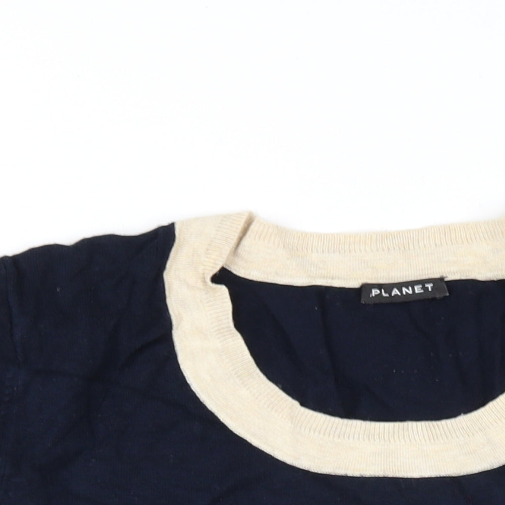 Womens UK Size L Planet Black Pullover Jumper