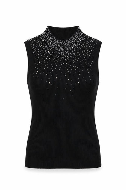 Womens UK Size XS Planet Black Basic Tank