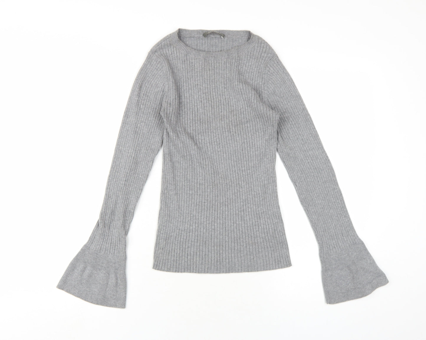 Womens UK Size XS Oasis Grey Basic T-Shirt