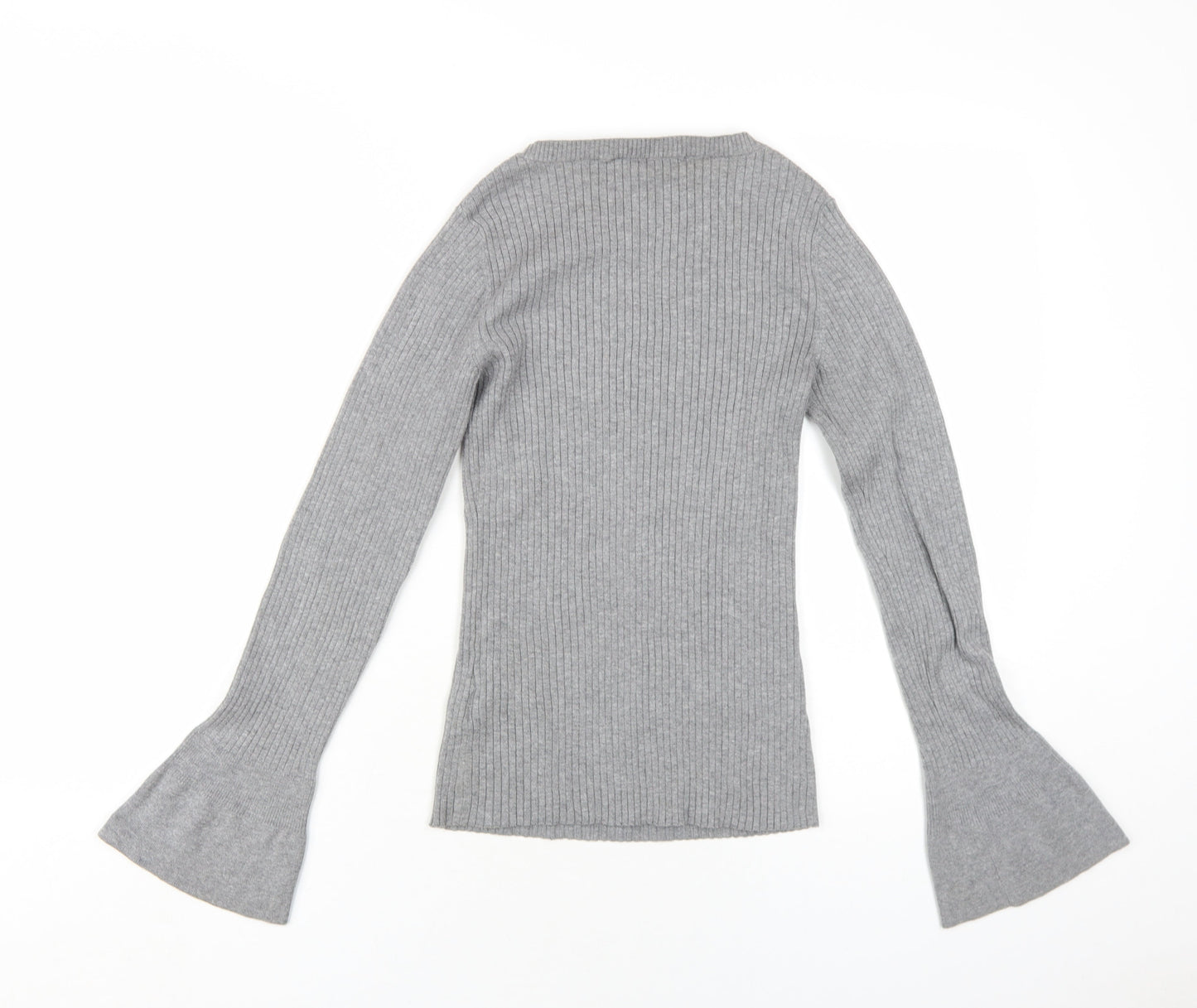 Womens UK Size XS Oasis Grey Basic T-Shirt