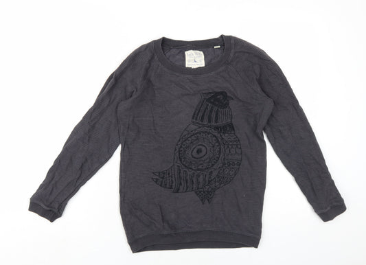 Womens UK Size 10 Jack Wills Grey Pullover Sweatshirt