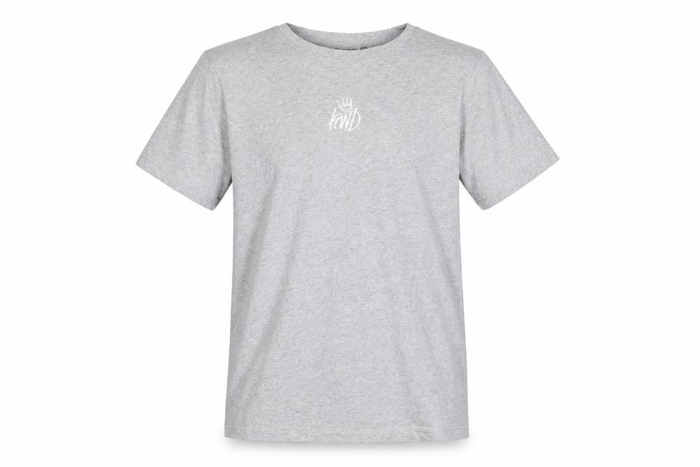 Kings Will Dream Boys Grey Cotton Basic T-Shirt Size 14-15 Years Round Neck Pullover