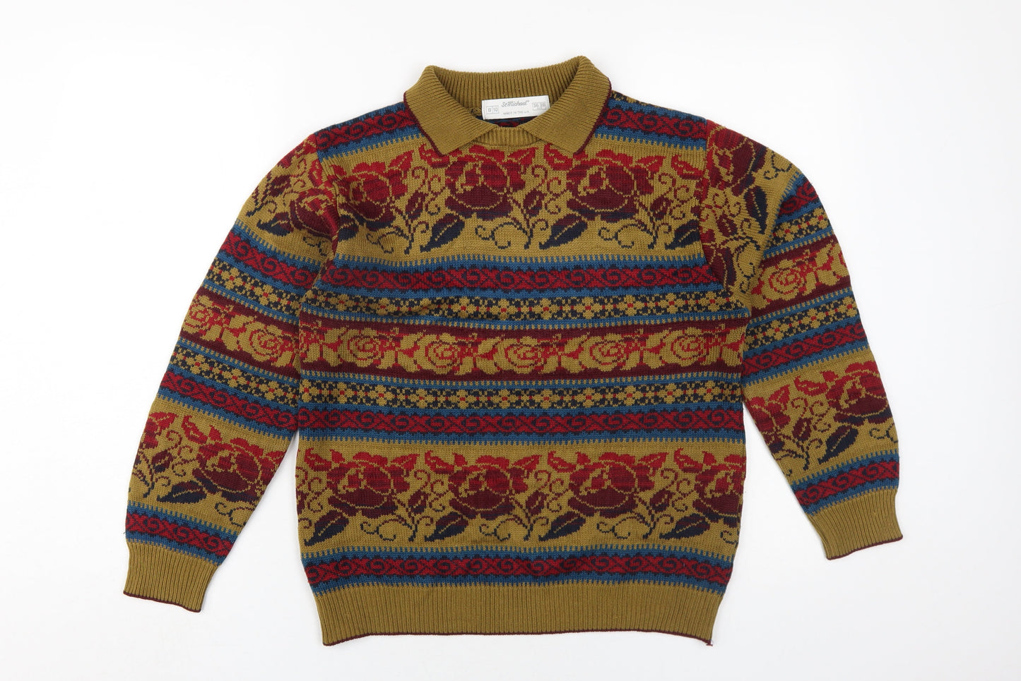 Womens UK Size 8 St Michael Multicoloured Pullover Jumper