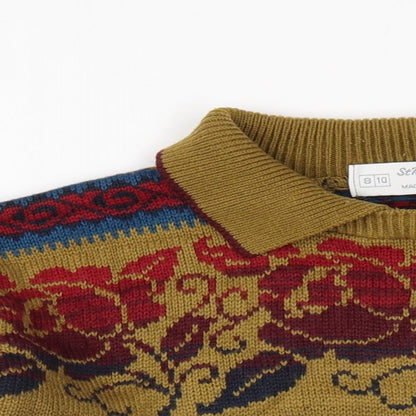 Womens UK Size 8 St Michael Multicoloured Pullover Jumper