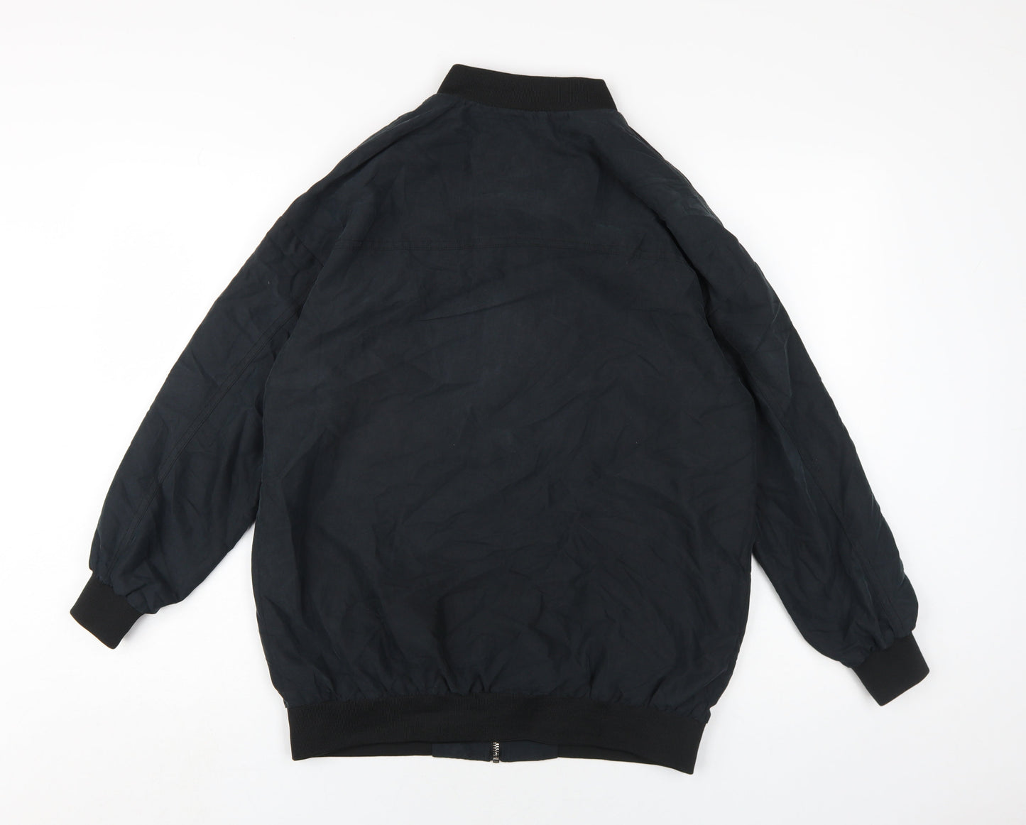 Womens UK Size 2XS Monki Black Bomber Jacket