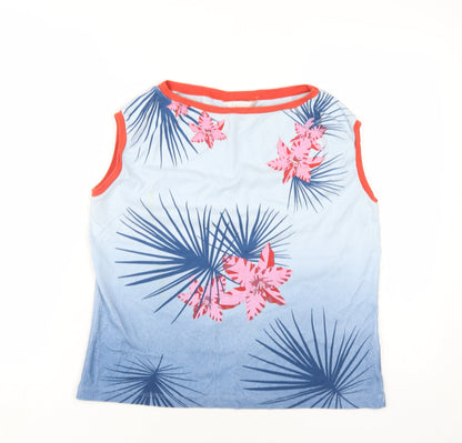 Womens UK Size 18 Lakeland Blue Basic Tank