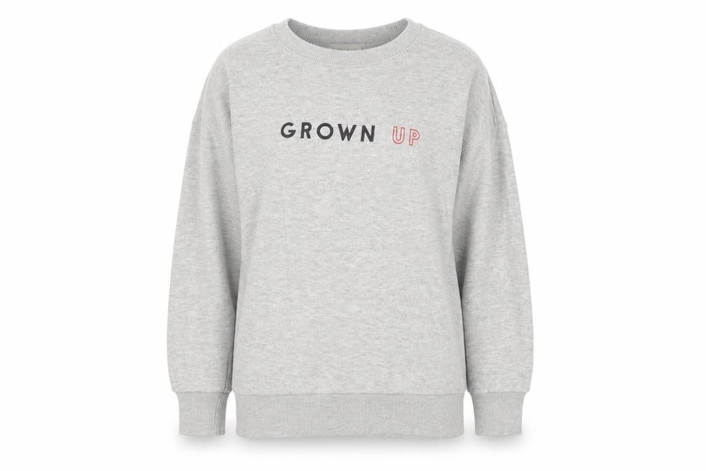 Womens UK Size S Pull&Bear Grey Pullover Sweatshirt