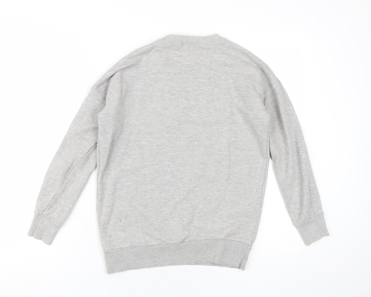 Womens UK Size S Pull&Bear Grey Pullover Sweatshirt