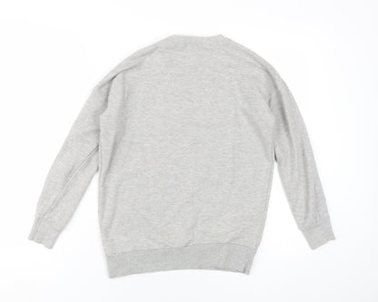 Womens UK Size S Pull&Bear Grey Pullover Sweatshirt