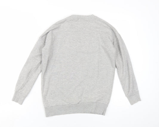 Womens UK Size S Pull&Bear Grey Pullover Sweatshirt