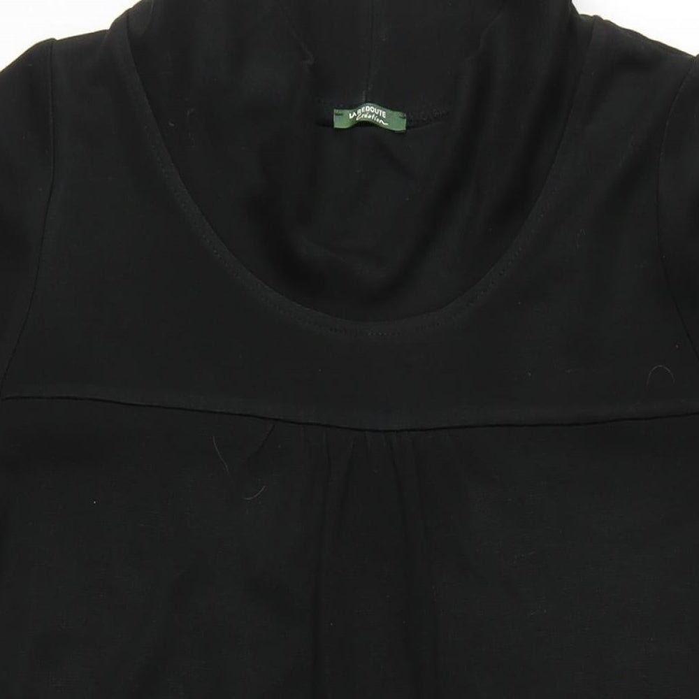 La Redoute Womens Black Acrylic A-Line Size 20 Mock Neck - Vintage