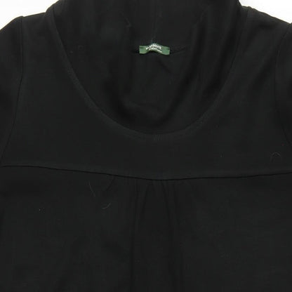 La Redoute Womens Black Acrylic A-Line Size 20 Mock Neck - Vintage