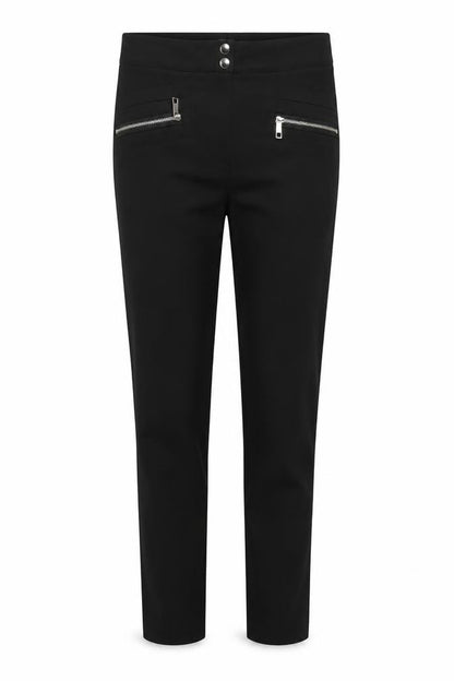 Womens UK Size 12 Dorothy Perkins Regular Fit Chino Black Trousers