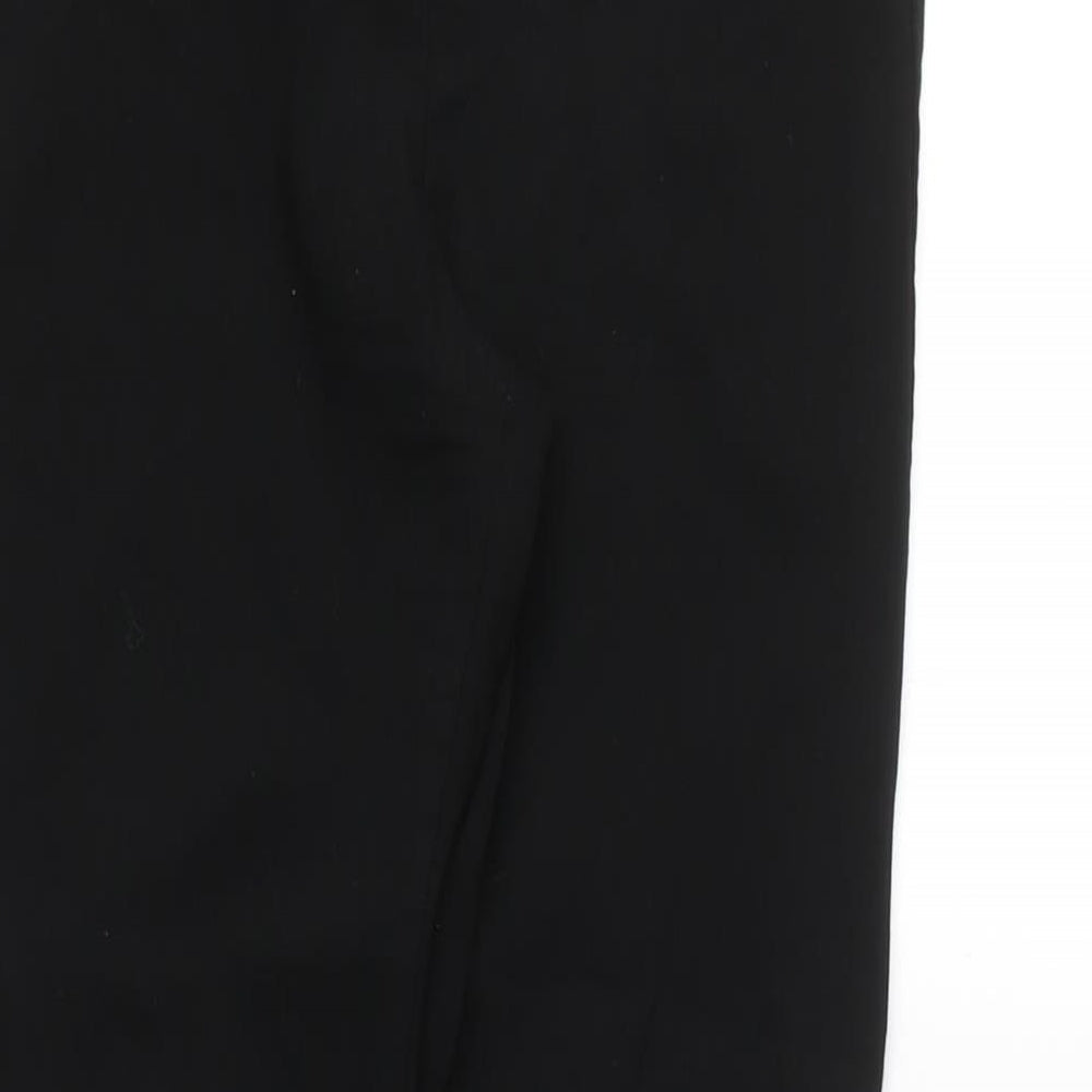 Womens UK Size 12 Dorothy Perkins Regular Fit Chino Black Trousers