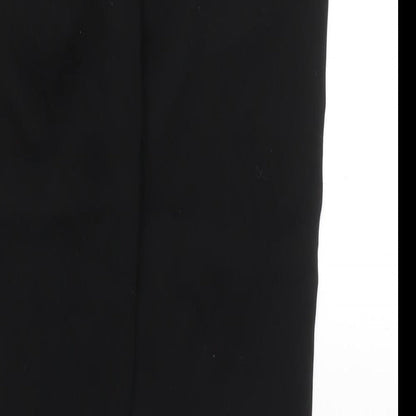 Womens UK Size 12 Dorothy Perkins Regular Fit Chino Black Trousers