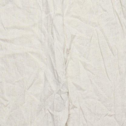 Womens UK Size 12 Stradivarius Regular Fit  Beige Trousers