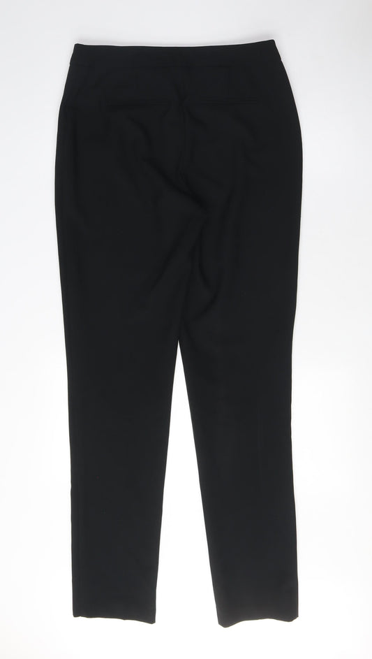 Womens UK Size 10 Dorothy Perkins Regular Fit Chino Black Trousers