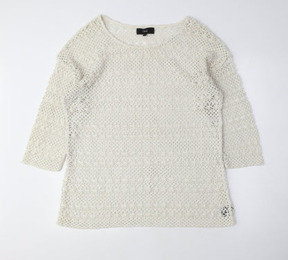 Womens UK Size 16 NEXT Beige Pullover Jumper