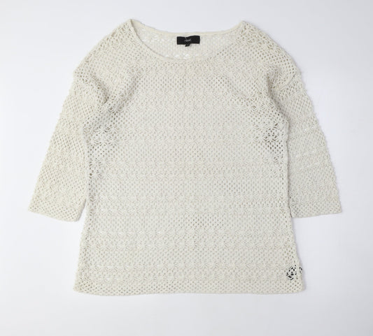 Womens UK Size 16 NEXT Beige Pullover Jumper