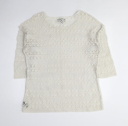 Womens UK Size 16 NEXT Beige Pullover Jumper
