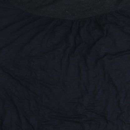 Womens UK Size 8 Falmer Black Basic T-Shirt